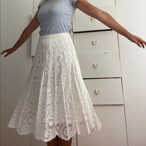 Cute summer lacy midi skirt